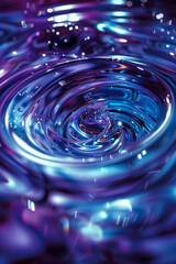 abstract blue liquid whirlpool background 002
