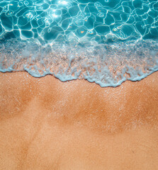 Fototapeta na wymiar water and sand beach waves texture background 007