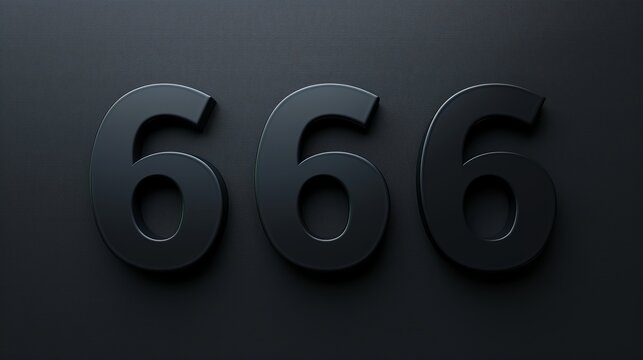 number six hundred sixty six black.