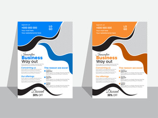 Modern flyer design template