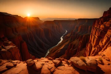 grand canyon sunrise - obrazy, fototapety, plakaty