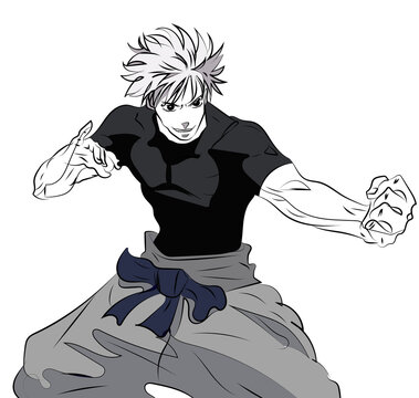 Gojo satoru vector illustration