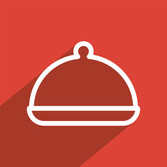 tray food icon design vector template