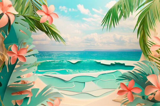 collage design for your summer beach holiday