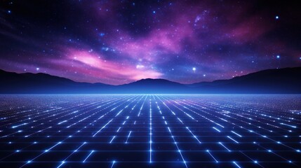 Futuristic abstract background with technology particles in a state of flux, symbolizing the ever changing landscape of technological evolution