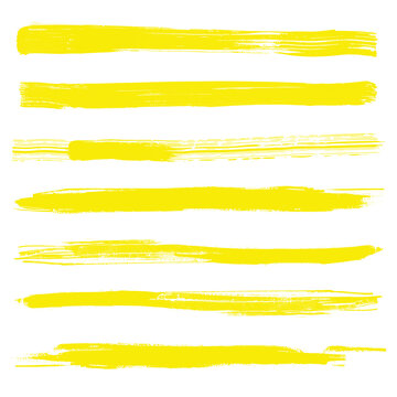 Highlighter stripe brush strokes