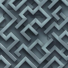 A complex geometric background with an intricate maze-like pattern.