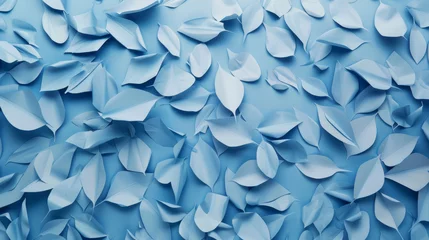 Foto op Aluminium Blue background paper art wallpaper. © paulmalaianu