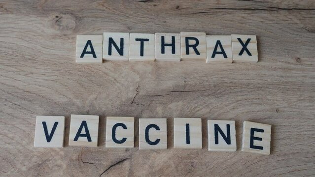 Anthrax vaccine concept. Anthrax is an infection caused by the bacterium Bacillus anthracis