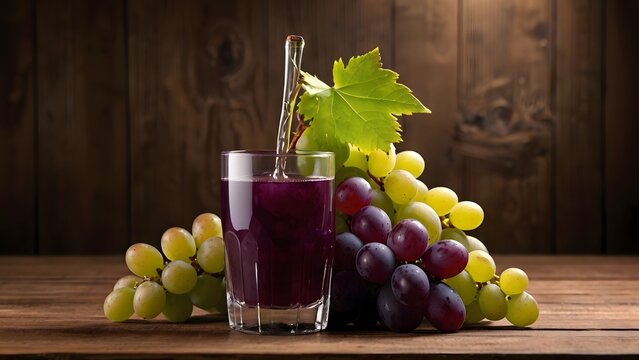 grapes juice on woody background clear image UHD 8k

