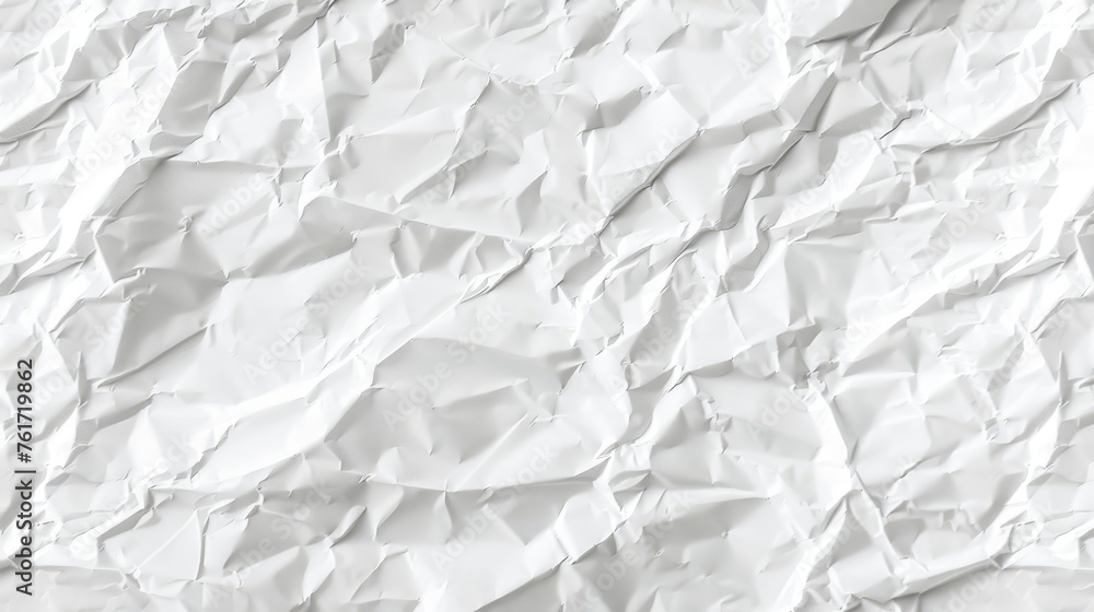 Aufkleber white crumpled paper texture background for artistic projects and design concepts