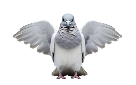 A Dove Bird on the Transparent Background