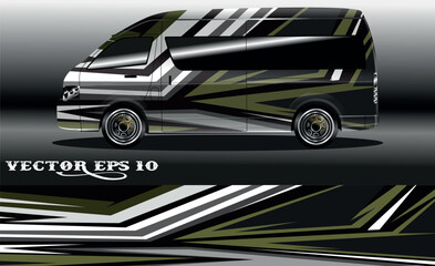 Obraz premium Van wrap design. Wrap, sticker and decal design for company