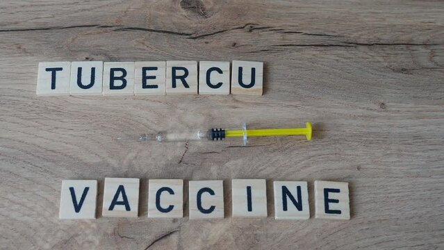 Tuberculosis (TB) Vaccination concept. Infectious disease usually caused by Mycobacterium tuberculosis (MTB) bacteria.