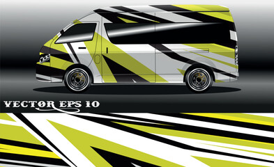 Van wrap design. Wrap, sticker and decal design for company