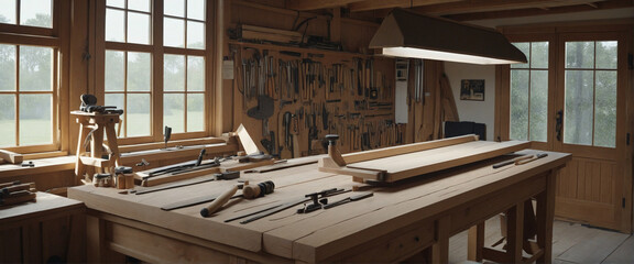 fine wood working or woodworking scene.   .