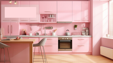 Horizontal banner for kitchen furniture and decor, special offer, sale and promotion campaign.