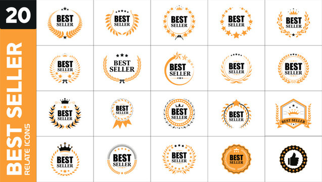 Best-seller icons and badges
