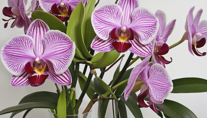 Freshness and elegance in nature vibrant bouquet of orchids 