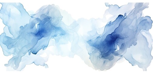 Watercolors on white background hand painted isolated
