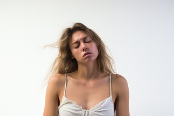 Fototapeta premium worried or sad person portrait
