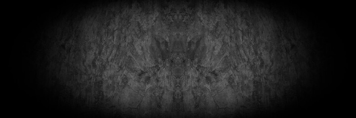 Fototapeta premium Old wall texture smeared engine oil cement dark black gray background abstract grey color design are light with white gradient background.