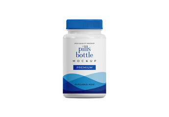 Bottle Pills Mockup