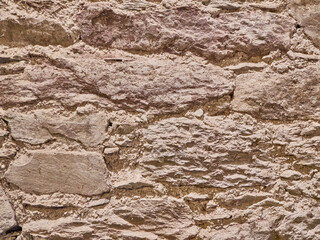Brick wall pattern close view, stone texture background