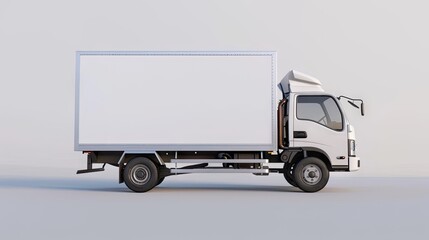 Stand out in your projects with our high-quality isolated image of a delivery truck, perfect for presentations and advertisements!