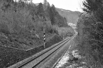Railway line - obrazy, fototapety, plakaty