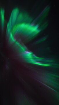 Pillars of light dancing across the sky. Real time capture of a rarely powerful substorm over Norway on March 3rd, 2024.