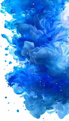 A captivating ethereal blue smoke effect for stunning background design and creative projects.