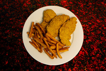 Big Chicken Tenders and Fries