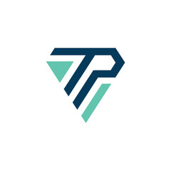 Initial Letter TPI Logo Vector