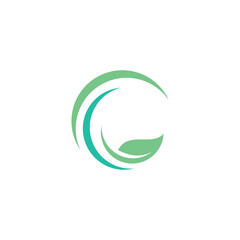 Green Leaf Letter G Logo Vector