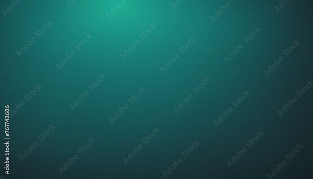 Wall mural Grny green blue gradient background glowing light noise texture effect header dark banner backdrop design