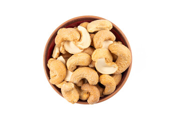 Roasted or raw cashews. Delicious nuts cashew