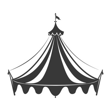 recommend clip art: Silhouette Circus Tent black color only