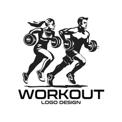 Workout Vector Logo Design