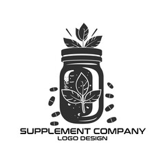 Supplement Company Vector Logo Design