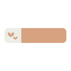 Cute name tag illustration 