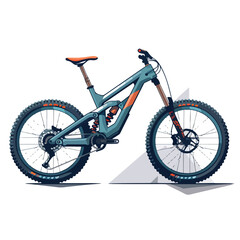 Create a rugged mountain bike equipped with advance