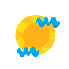 Sinhala & tamil awurudu elements sun and clouds