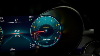 Naklejka premium Car tachometer