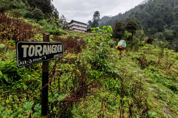 Reaching the Lodge in Toragden on the Great Himalaya Trail (GHT) in the Kangchenjunga section