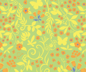 Cherry Blossom Flower Wallpaper Repeat Pattern Vector