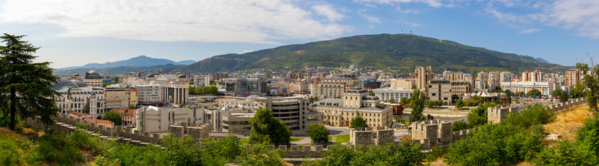 Panorama von Skopje, Nordmazedonien