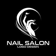 Nail Salon Vector Logo Design