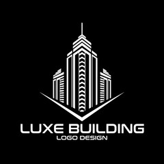 Fototapeta premium Luxe Building Vector Logo Design