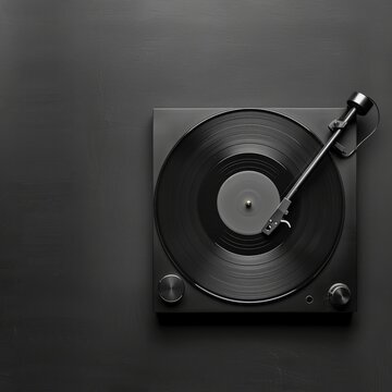 A turntable with a record player attached to it, ready to play music.